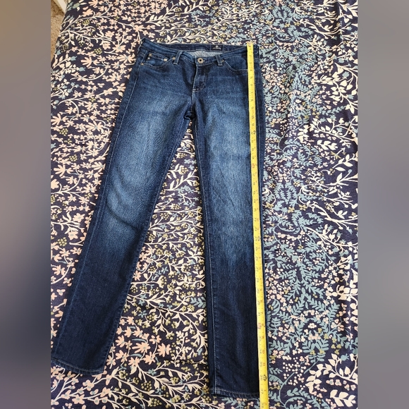 *AG Adriano Goldschmeid Blue Denim Midrise Skinny Jeans Size 28R - Picture 11 of 12